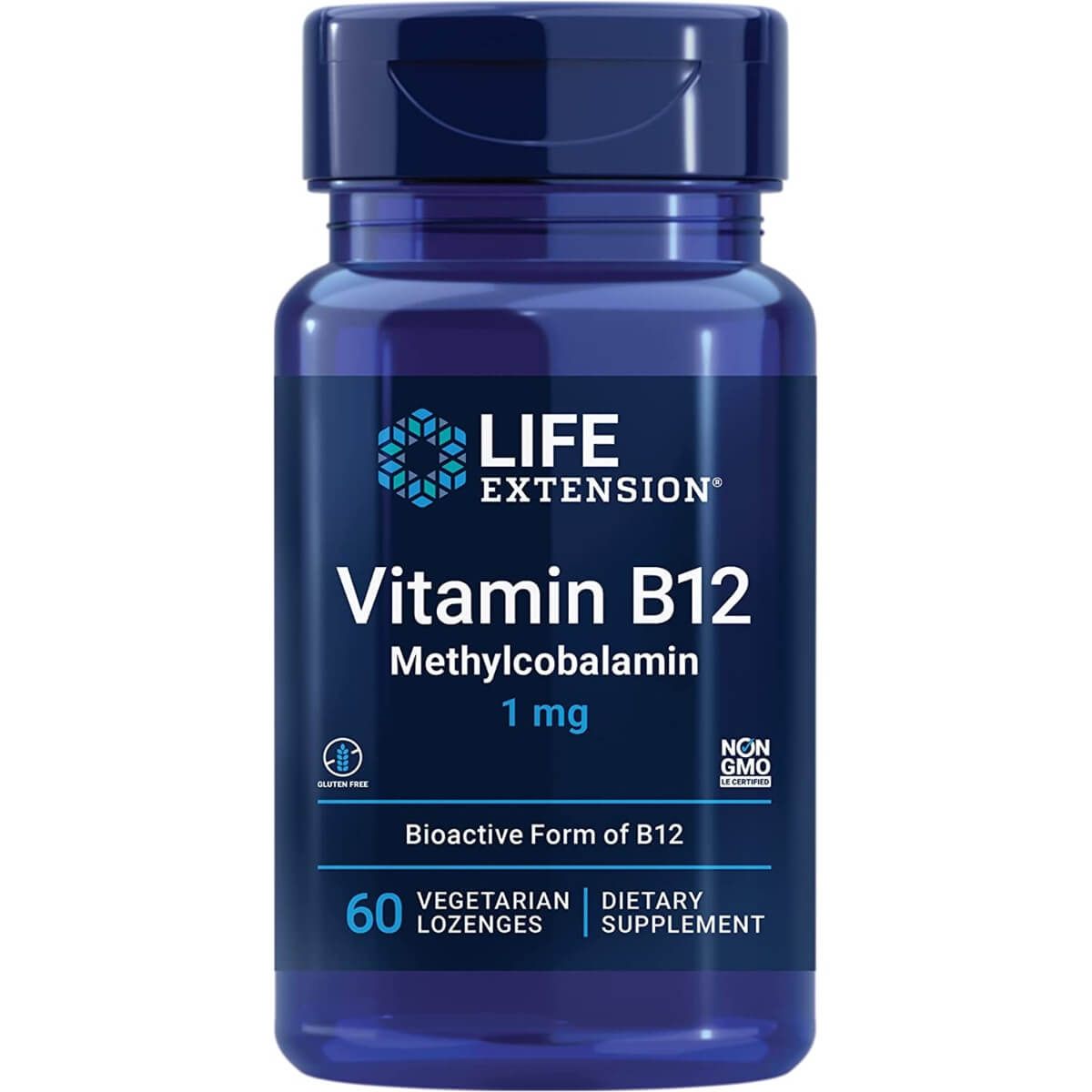Photos - Vitamins & Minerals Life Extension Vitamin B12 Methylcobalamin 1 mg 60 Vegetarian Lozenges PBW 