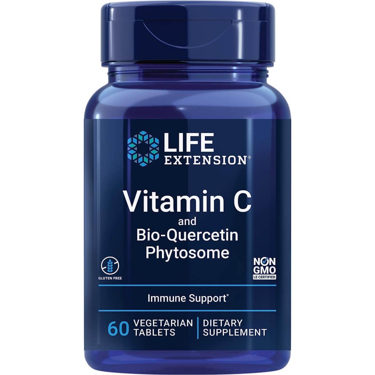 Photos - Vitamins & Minerals Life Extension Vitamin C and Bio-Quercetin Phytosome 60 Vegetarian Tablets 