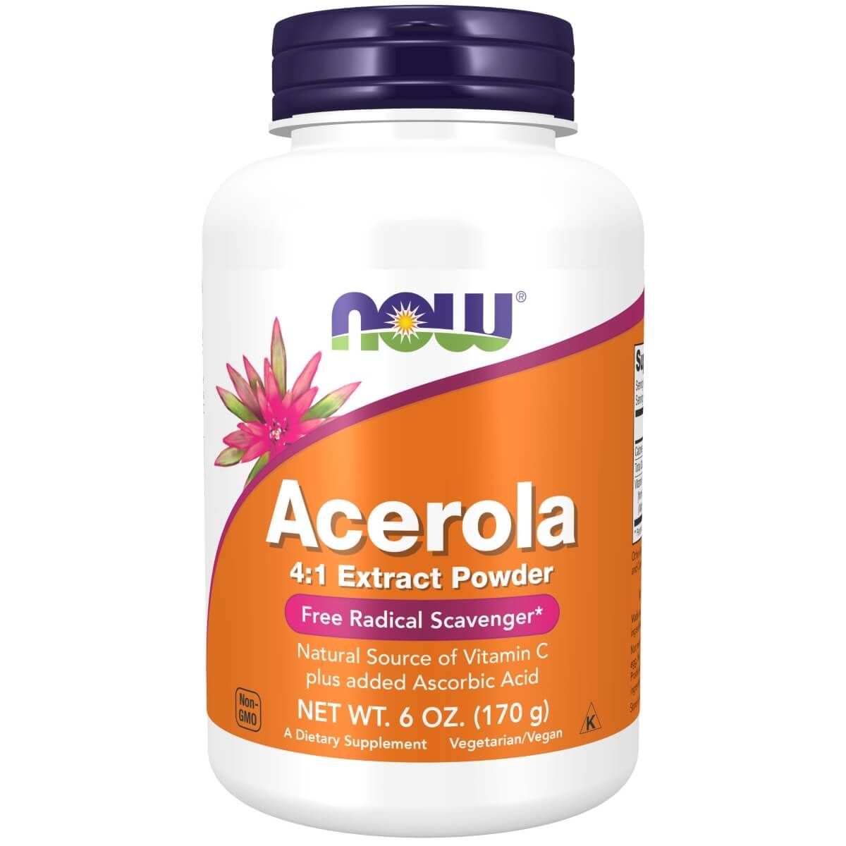 Photos - Vitamins & Minerals Now Foods Acerola 4:1 Extract Powder 6oz 170g PBW-P29157 