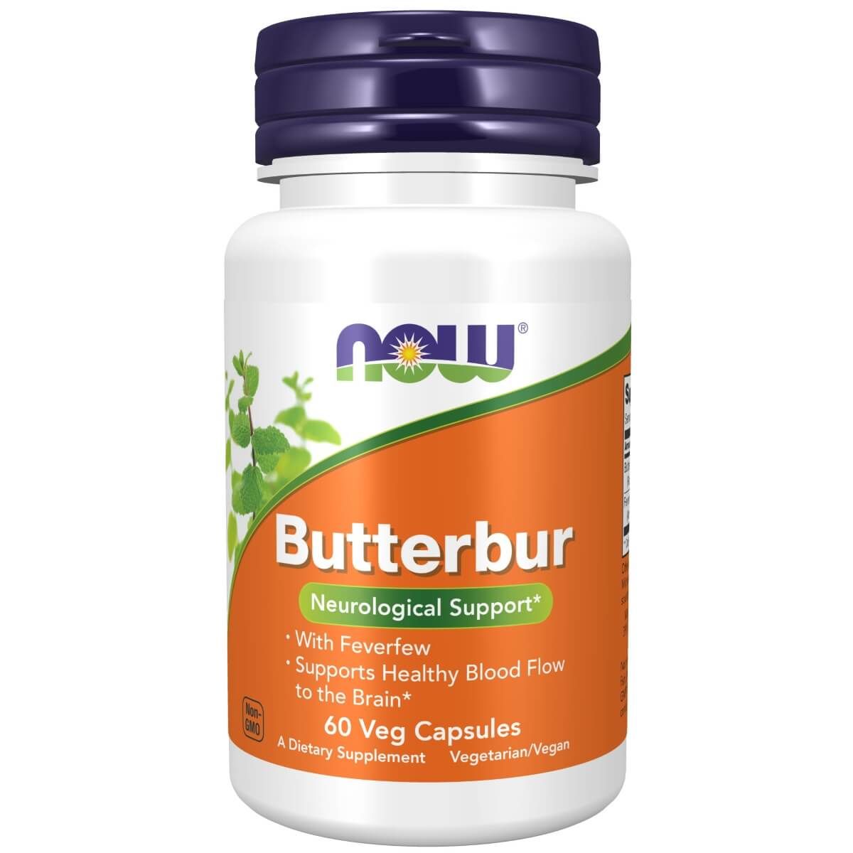 Photos - Vitamins & Minerals Now Foods Butterbur with Feverfew 60 Veg Capsules PBW-P31007 