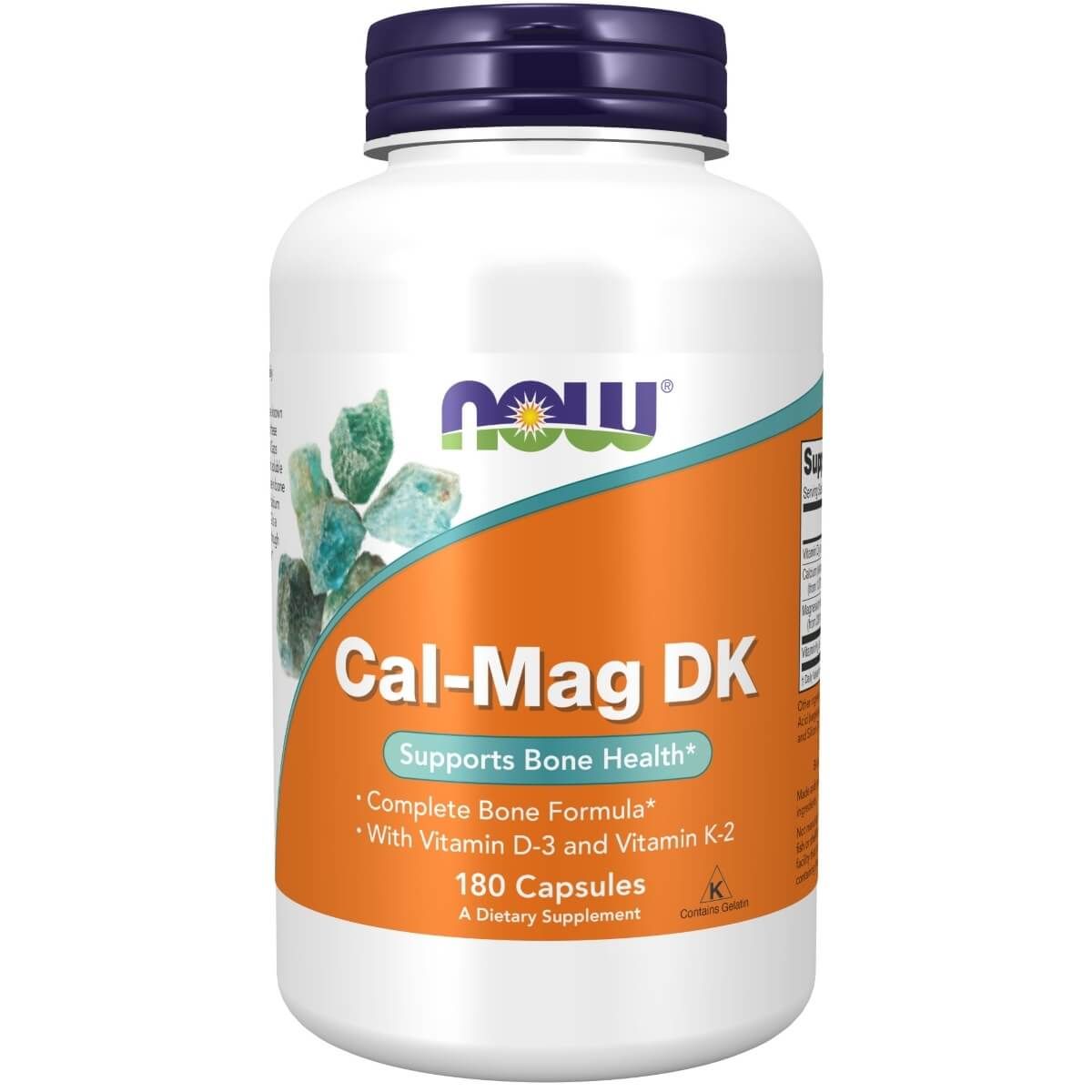 Photos - Vitamins & Minerals Now Foods Cal-Mag DK with Vitamin D-3 and Vitamin K-2 180 Capsules PBW-P54 