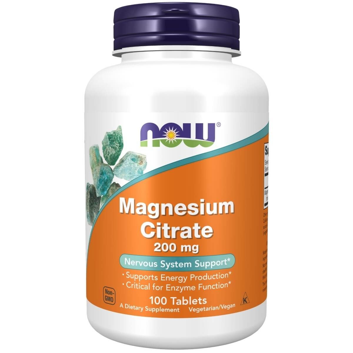 Photos - Vitamins & Minerals Now Foods Magnesium Citrate 200 mg 100 Tablets PBW-P27507 
