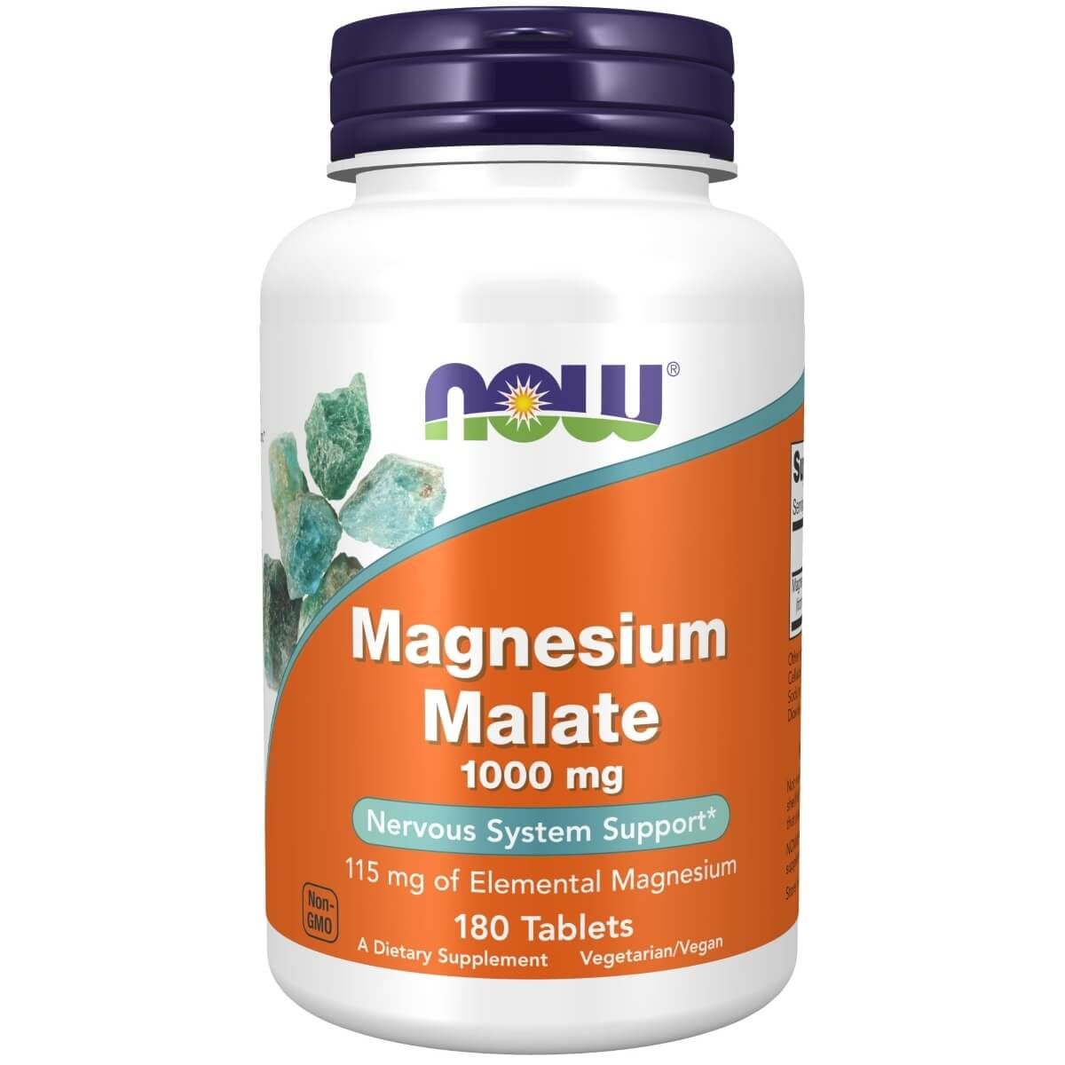 Photos - Vitamins & Minerals Now Foods Magnesium Malate 1000 mg 180 Tablets PBW-P2894 