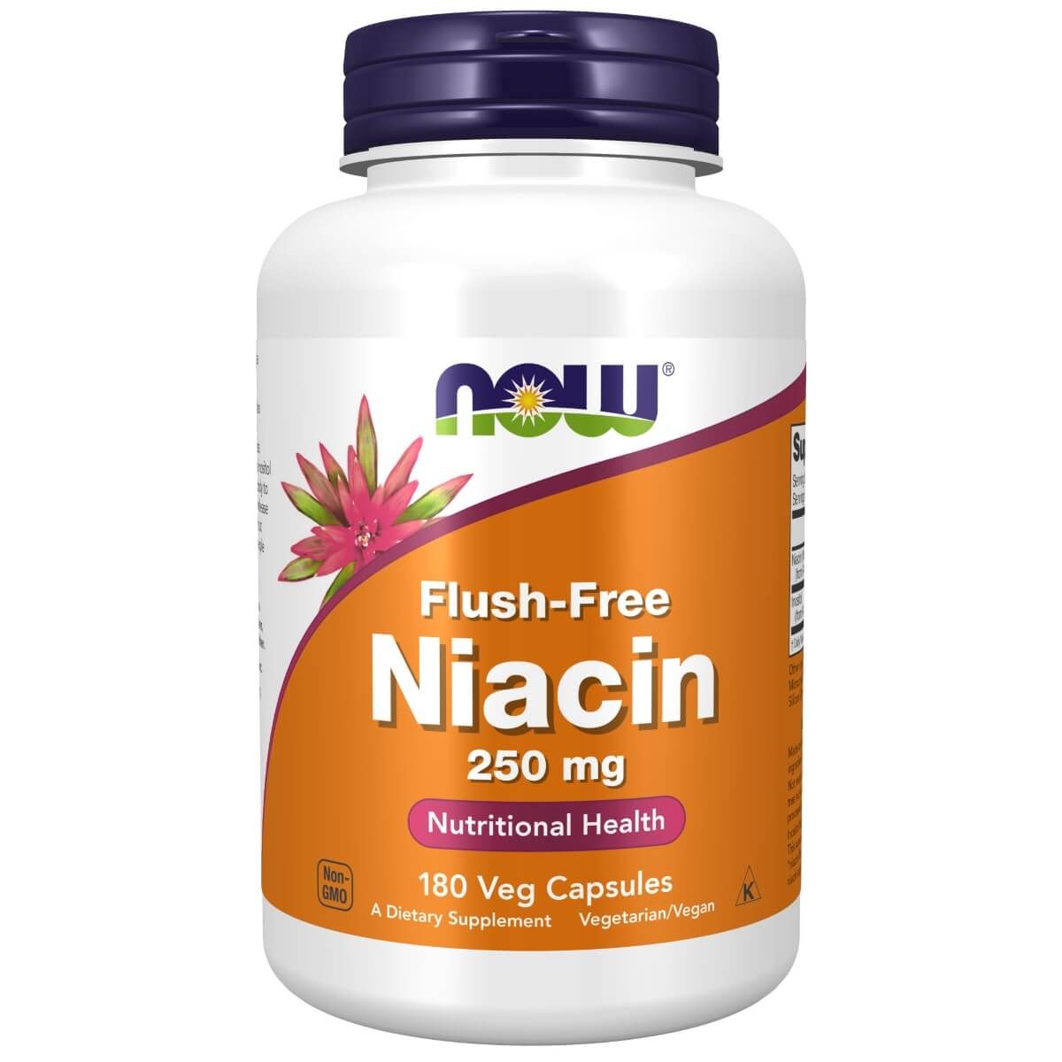 Photos - Vitamins & Minerals Now Foods Niacin  250 mg Flush-Free 180 Veg Capsules PBW-P303 (Vitamin B-3)