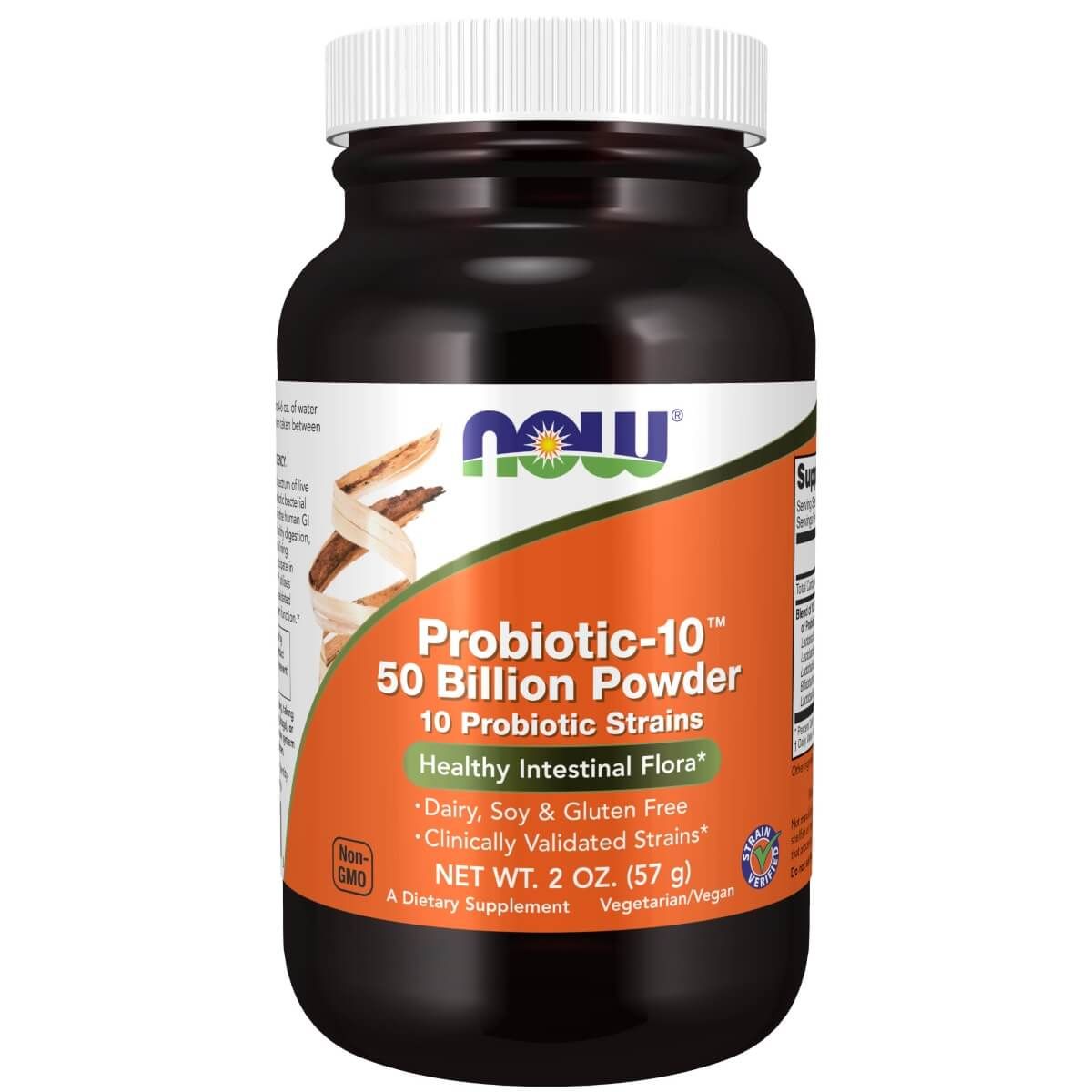 Photos - Vitamins & Minerals Now Foods Probiotic-10 Powder 50 Billion 2oz PBW-P20769 