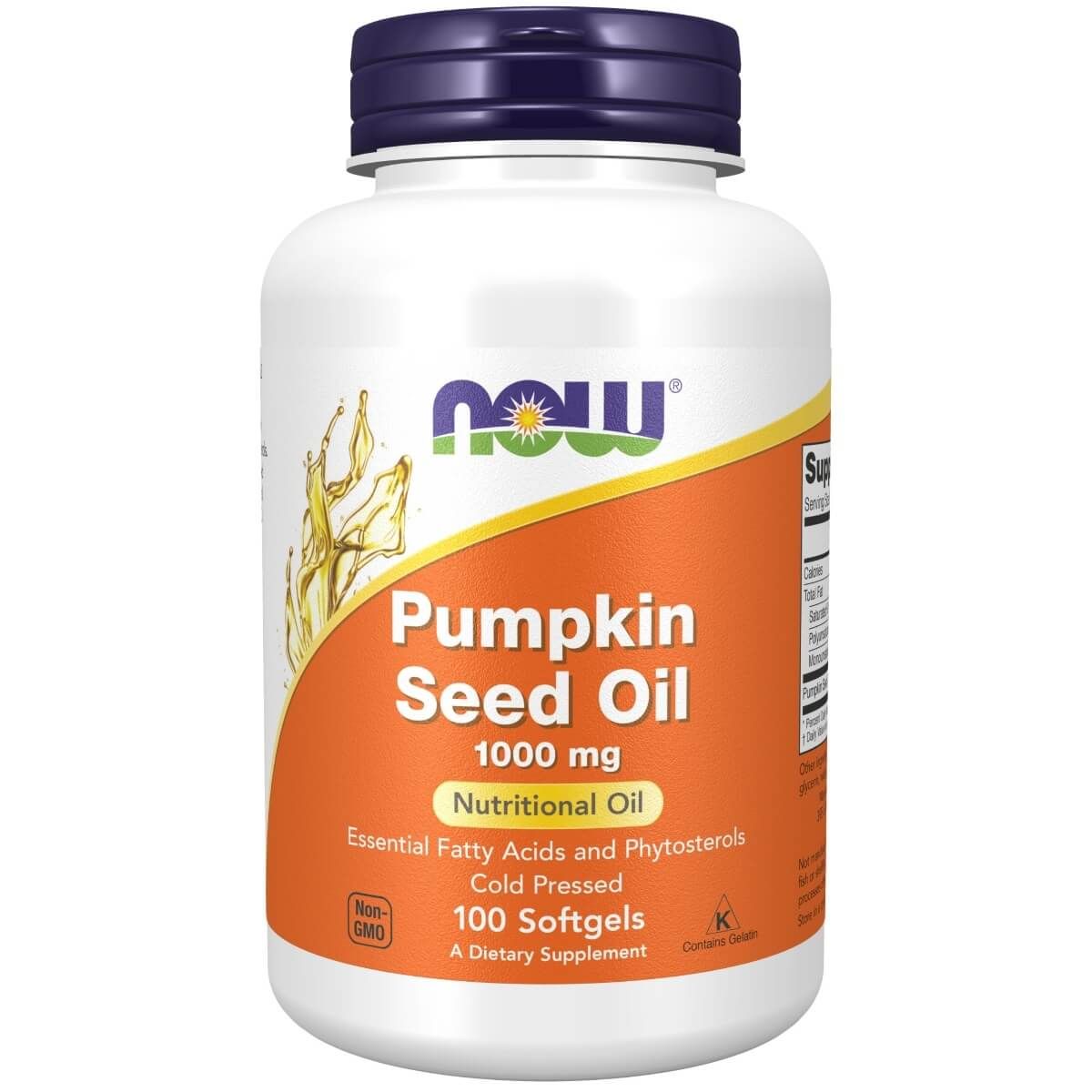 Photos - Vitamins & Minerals Now Foods Pumpkin Seed Oil 1000 mg 100 Softgels PBW-P6641 