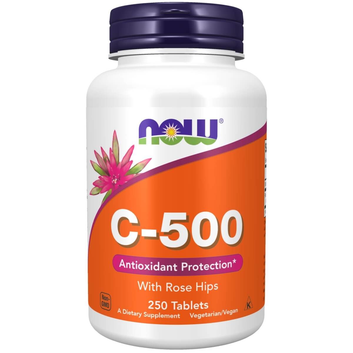 Photos - Vitamins & Minerals Now Foods Vitamin C-500 with Rose Hips 250 Tablets PBW-P27797 