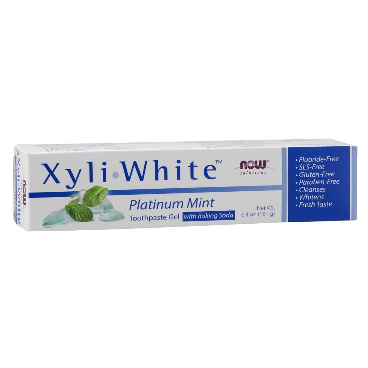 Photos - Vitamins & Minerals Now Foods Xyliwhite Toothpaste Gel Platinum Mint 6.4oz PBW-P30764 