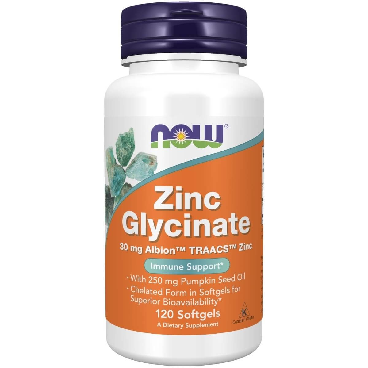 Photos - Vitamins & Minerals Now Foods Zinc Glycinate 120 Softgels PBW-P29290 