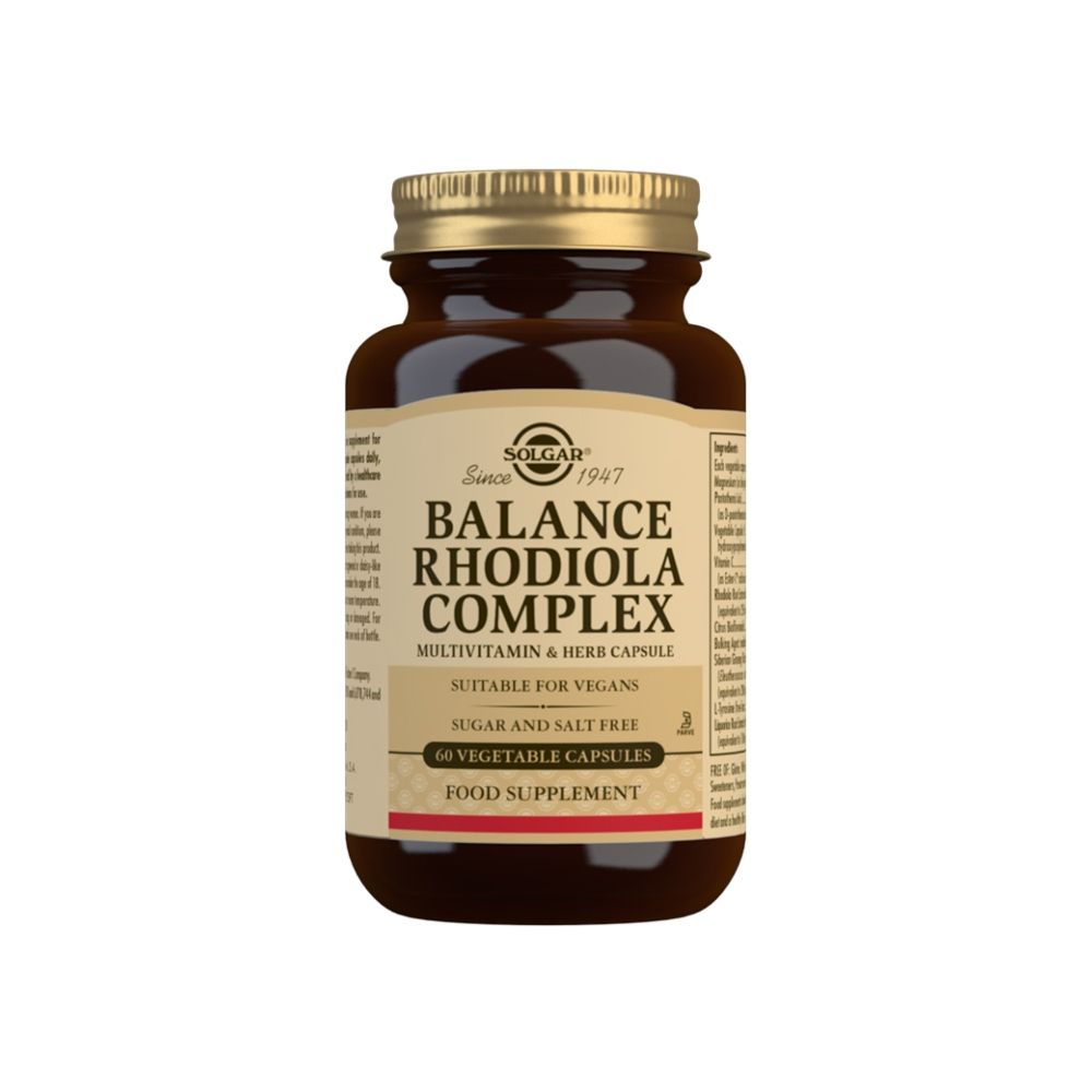 Photos - Vitamins & Minerals SOLGAR Balance Rhodiola Complex Vegetable Capsules Pack of 60 SOL027 