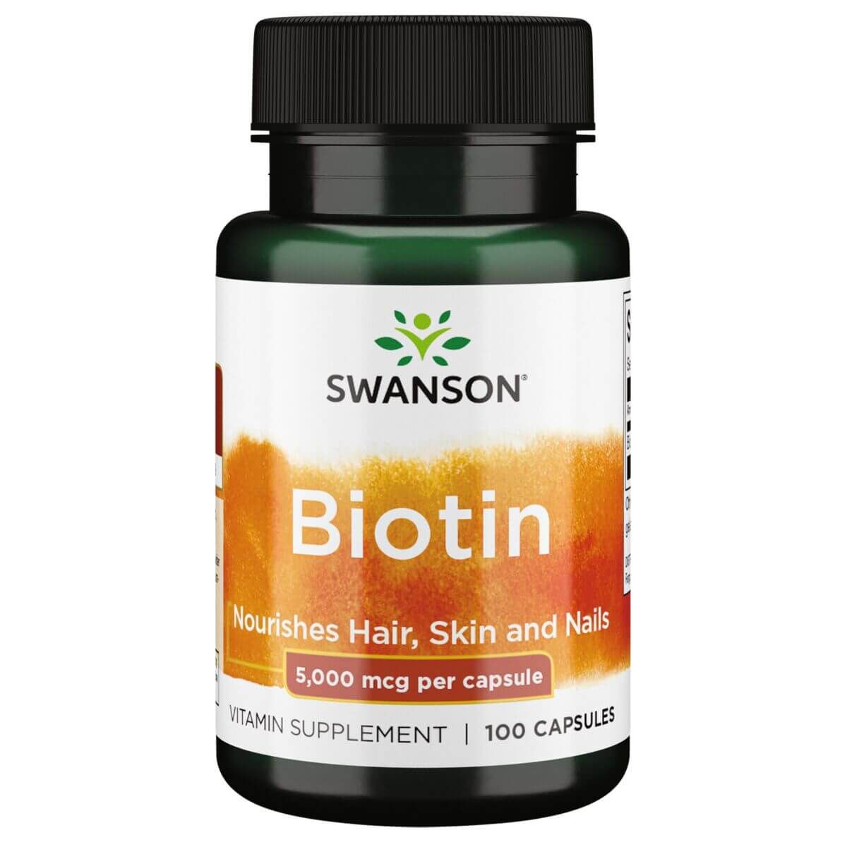 Photos - Vitamins & Minerals Swanson Biotin 5,000 mcg 100 Capsules PBW-P31118 
