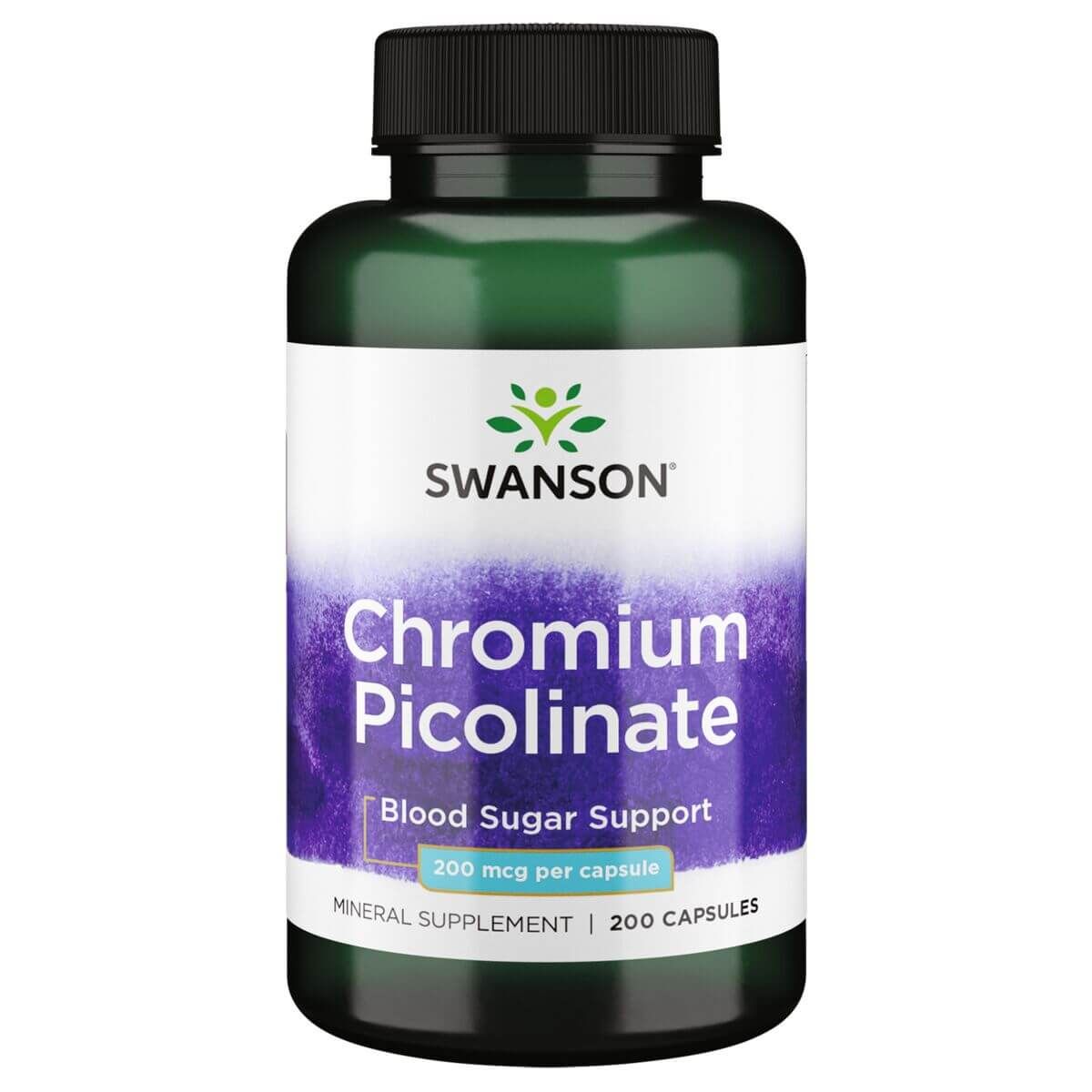 Photos - Vitamins & Minerals Swanson Chromium Picolinate 200mcg 200 Capsules PBW-P31727 