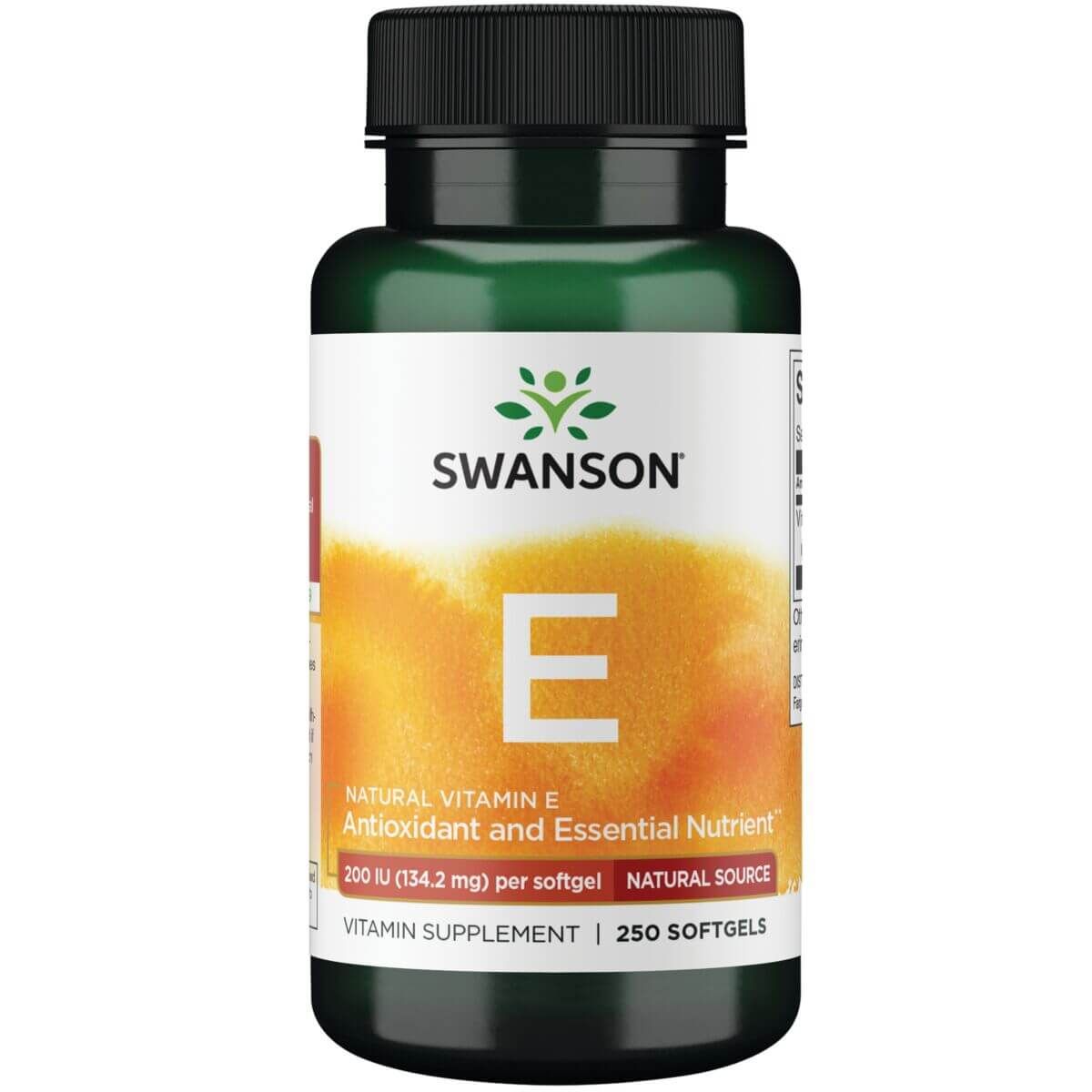 Photos - Vitamins & Minerals Swanson Natural Vitamin E 200iu  250 Softgels VH-SWO-2531 (134.2 mg)