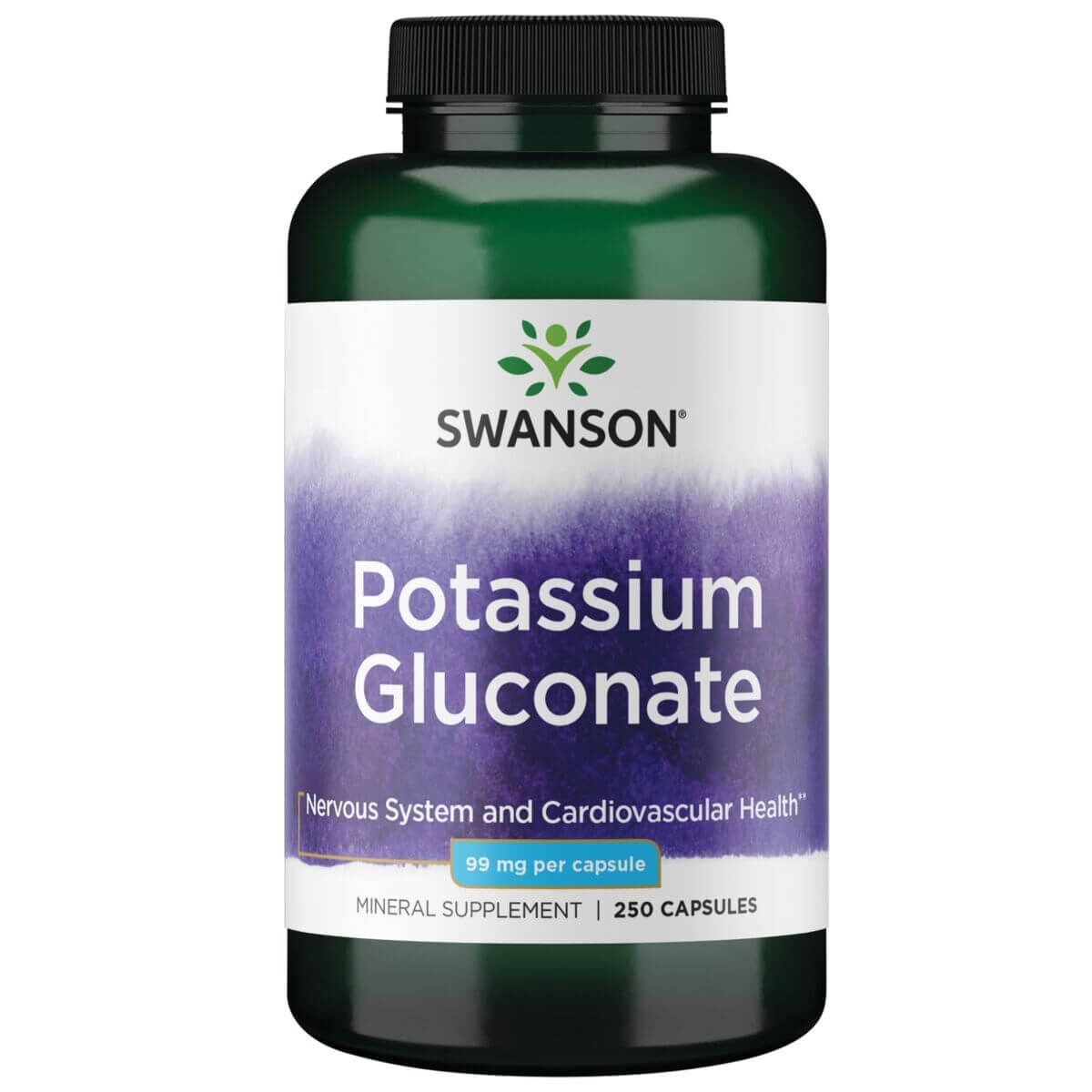 Photos - Vitamins & Minerals Swanson Potassium Gluconate 99 mg 250 Capsules PBW-P33215 
