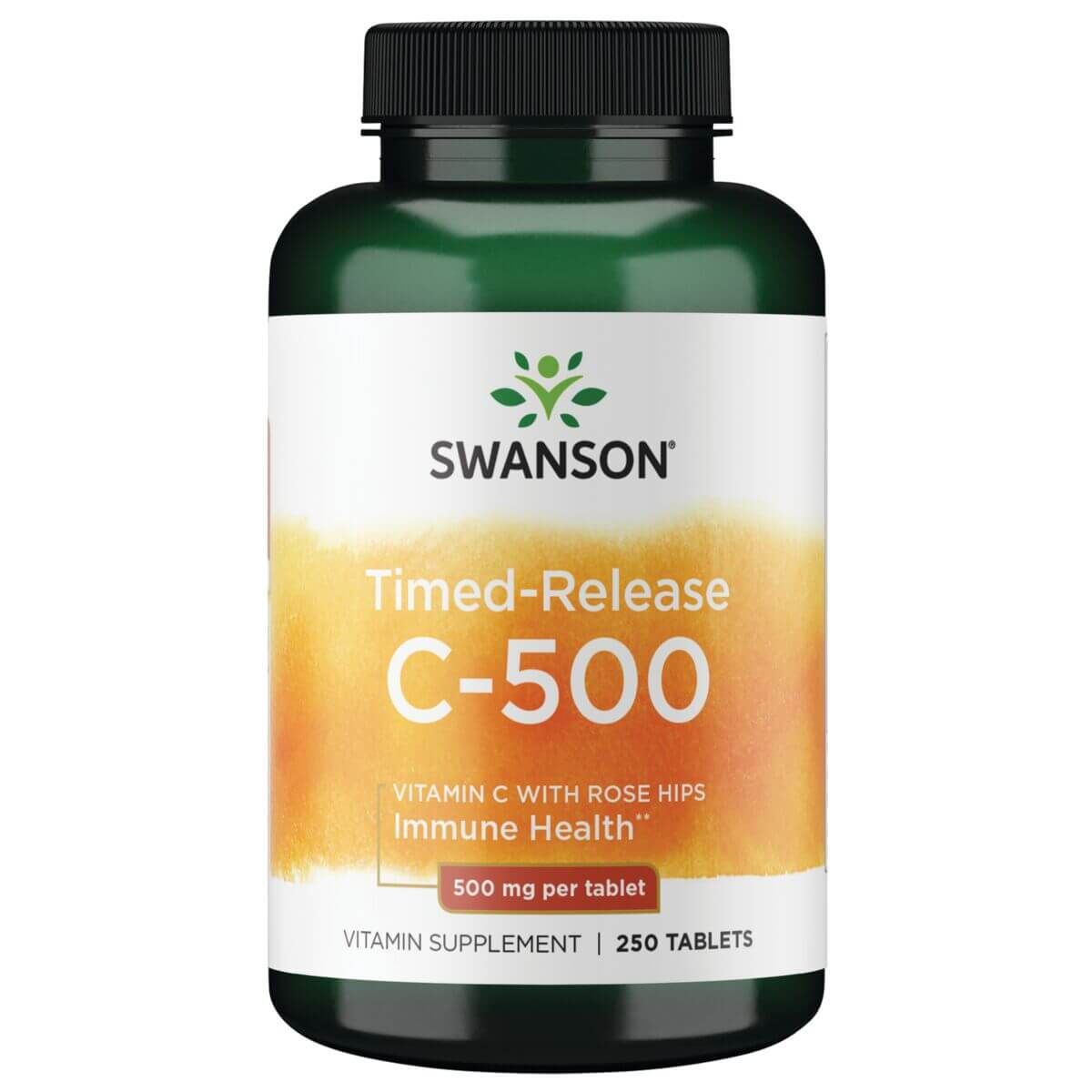 Photos - Vitamins & Minerals Swanson Vitamin C with Rose Hips Timed-Release 500mg 250 Tablets PBW-P3200 