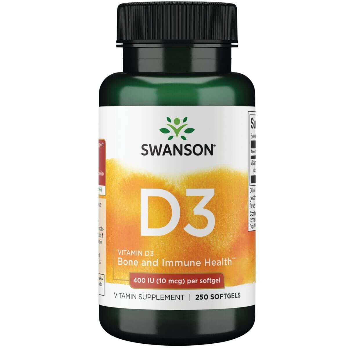 Photos - Vitamins & Minerals Swanson Vitamin D 400 Iu  250 Softgels VH-SWO-2520 (10 mcg)