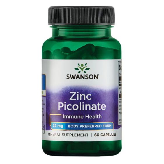 Photos - Vitamins & Minerals Swanson Zinc Picolinate 22 mg 60 Capsules PBW-P31518 