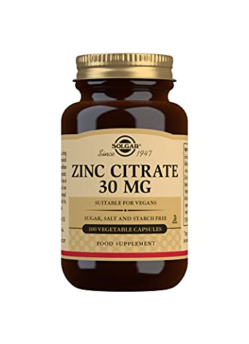 Photos - Vitamins & Minerals SOLGAR Zinc Citrate 30 mg Vegetable Capsules 100Tabs SOL083 