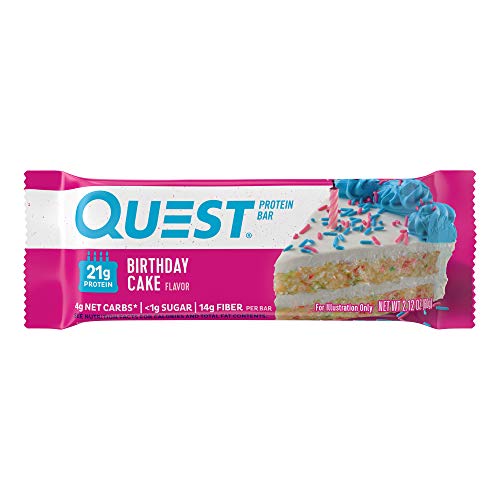 Photos - Vitamins & Minerals Quest Birthday Cake Flavour Protein Bar  720g QUE011 (12 x 60g)