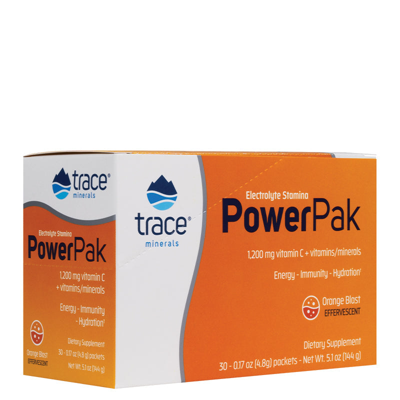 Photos - Vitamins & Minerals Trace Minerals Electrolyte Stamina Power Pak - Orange Blast 144g CLF-TCM17