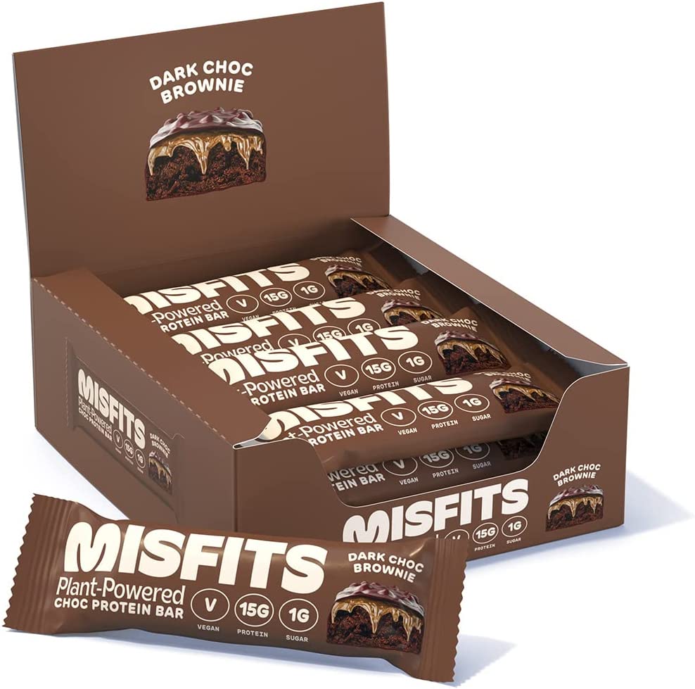 Photos - Vitamins & Minerals Delicious Misfits Protein Bars: Choose Your Favorite Flavor 12 x 45g, Choc