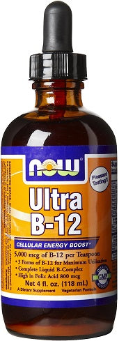 Photos - Vitamins & Minerals Now Foods Vitamin B-12 Ultra, Liquid - 118 ml. PBW-P8212 
