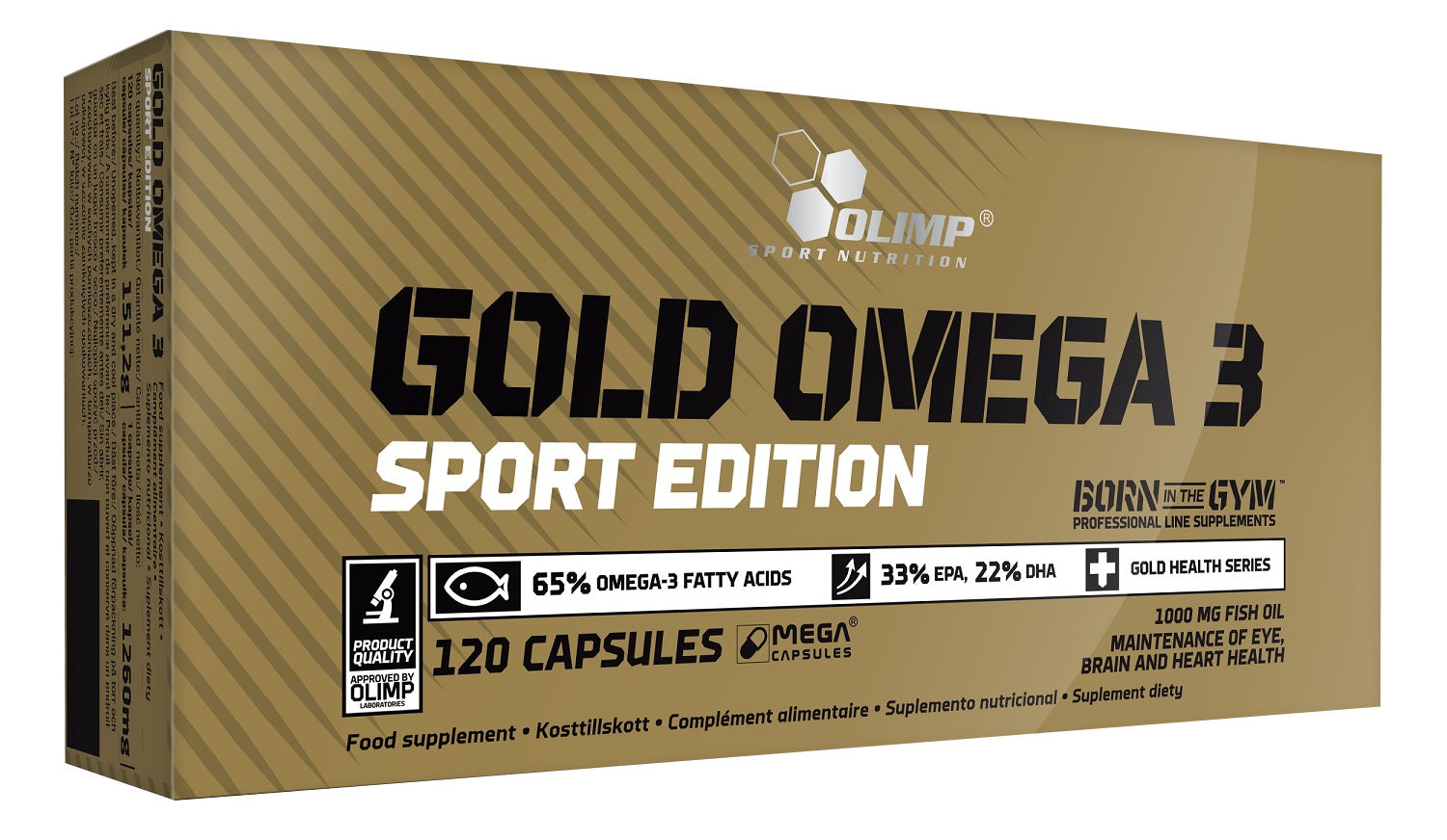 Photos - Vitamins & Minerals Olimp Nutrition Gold Omega 3, Sport Edition - 120 caps PBW-P3020 