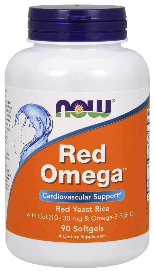 Photos - Vitamins & Minerals Now Foods Red Omega  - 90 softgels PBW-P27652 (Red Yeast Rice)
