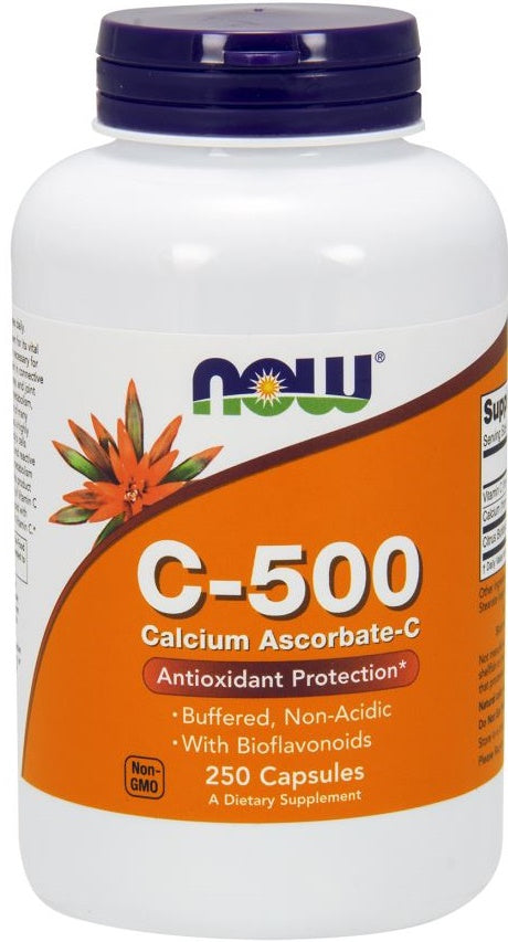 Photos - Vitamins & Minerals Now Foods Vitamin C-500 Calcium Ascorbate-C - 250 caps PBW-P27795 
