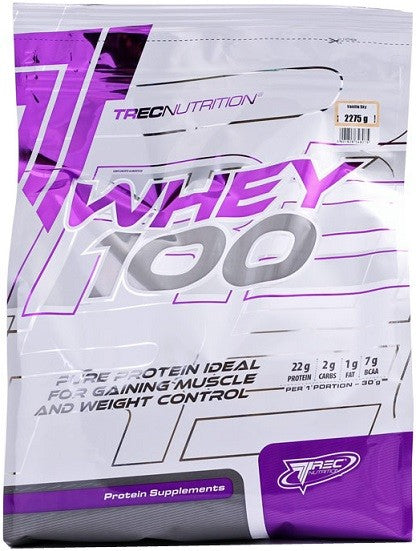 Photos - Protein Trec Nutrition Whey 100, Peanut Butter - 2275 grams PBW-P27911 