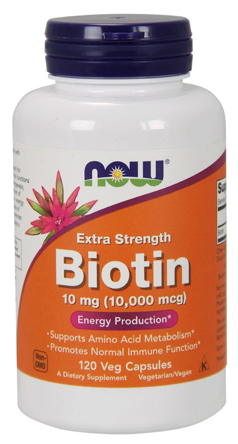Photos - Vitamins & Minerals Now Foods Biotin, 10mg Extra Strength - 120 vcaps PBW-P24220 