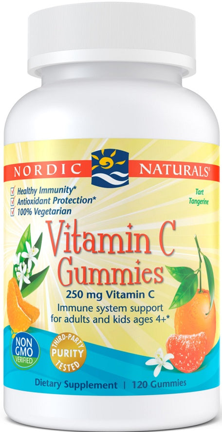 Photos - Vitamins & Minerals Nordic Naturals Vitamin C Gummies, 250mg Tangerine - 120 gummies PBW-P3274 