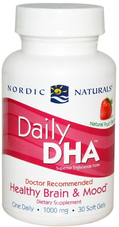 Photos - Vitamins & Minerals Nordic Naturals Daily DHA, Strawberry - 30 softgels PBW-P32783 
