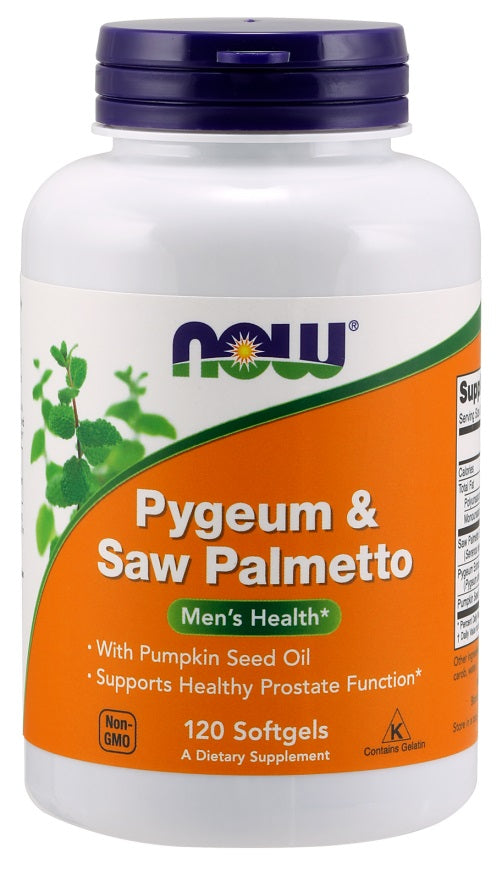 Photos - Vitamins & Minerals Now Foods Pygeum & Saw Palmetto - 120 softgels PBW-P8256 