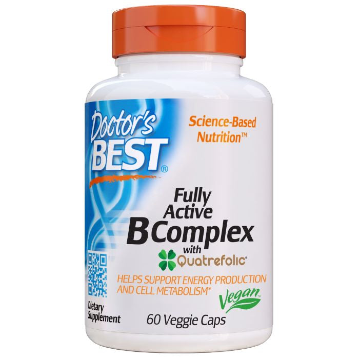 Photos - Vitamins & Minerals Doctors Best Doctor's Best Fully Active B-Complex with Quatrefolic - 60 vcaps PBW-P3671 