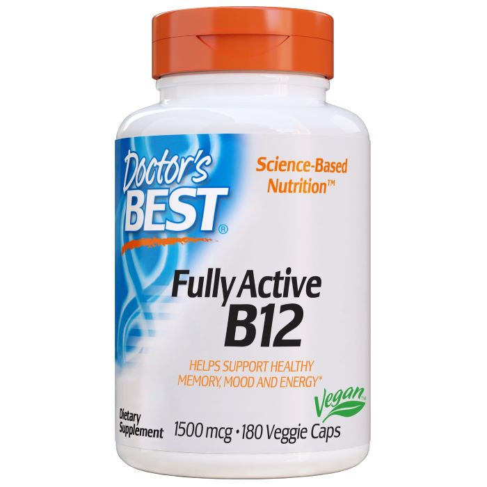 Photos - Vitamins & Minerals Doctors Best Doctor's Best Fully Active B12, 1500mcg - 180 vcaps PBW-P36711 