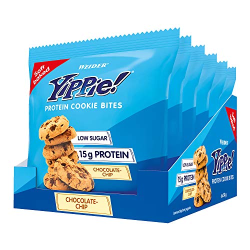 Photos - Vitamins & Minerals Weider Yippie! Protein Cookie, Chocolate Chip - 6 x 50g PBW-P37342 