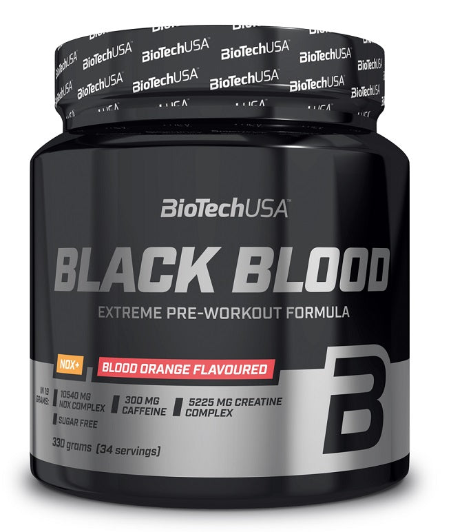 Photos - Vitamins & Minerals BioTech BioTechUSA Black Blood NOX+, Blueberry-Lime  - 330 gram (EAN )