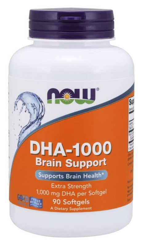 Photos - Vitamins & Minerals Now Foods DHA-1000 Brain Support - 90 softgels PBW-P38118 