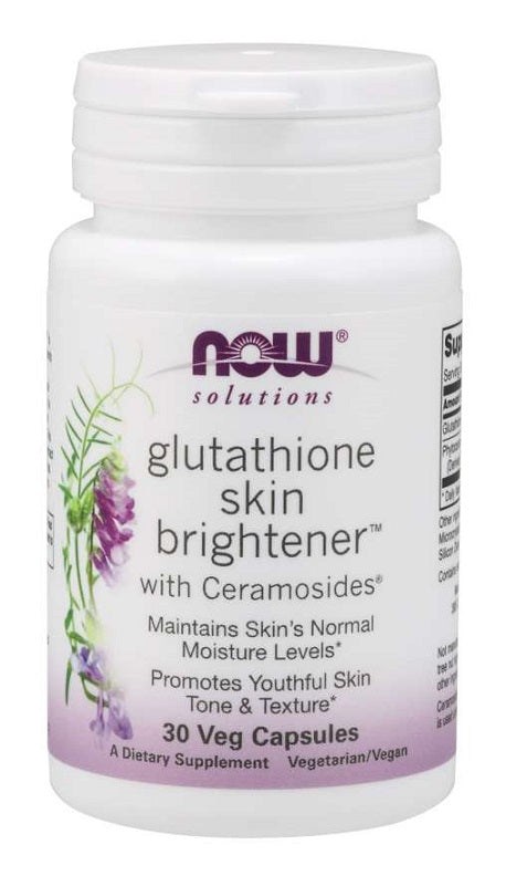 Photos - Vitamins & Minerals Now Foods Glutathione Skin Brightener with Ceramosides - 30 vcaps PBW-P381 