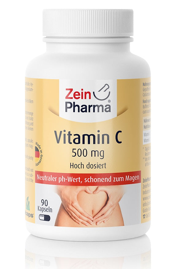 Photos - Vitamins & Minerals ZeinPharma Zein Pharma Vitamin C Buffered, 500mg - 90 caps PBW-P38150 