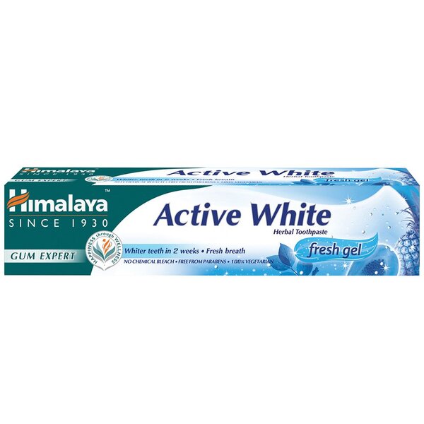 Photos - Vitamins & Minerals Himalaya Herbals Himalaya Active White Herbal Toothpaste - Fresh Gel - 75 ml. PBW-P39724 