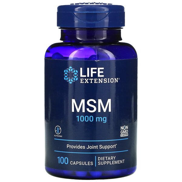 Photos - Vitamins & Minerals Life Extension MSM, 1000mg - 100 caps PBW-P35829 