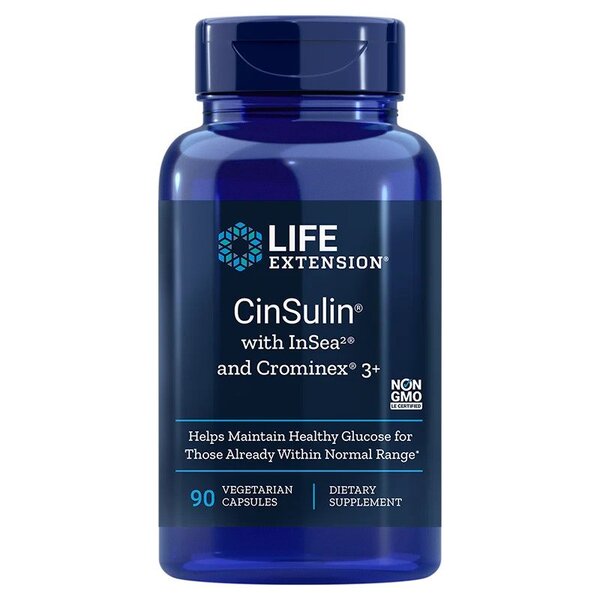Photos - Vitamins & Minerals Life Extension CinSulin with InSea2 & Crominex 3+ - 90 vcaps PBW-P35803 