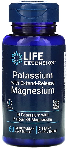 Photos - Vitamins & Minerals Life Extension Potassium with Extend-Release Magnesium - 60 vcaps PBW-P358 