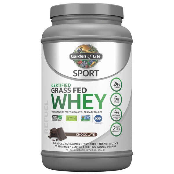 Photos - Vitamins & Minerals Garden of Life Sport Certified Grass Fed Whey Protein, Chocolate - 660g PB 