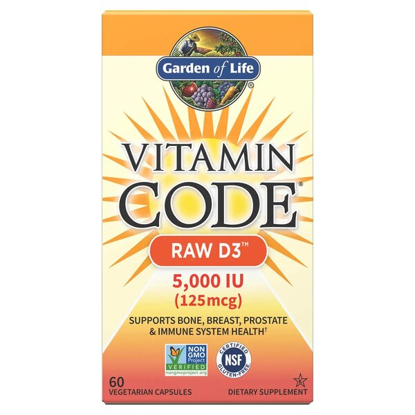 Photos - Vitamins & Minerals Garden of Life Vitamin Code Raw D3, 5000 IU - 60 vcaps PBW-P7340 