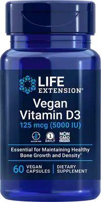 Photos - Vitamins & Minerals Life Extension Vegan Vitamin D3, 125mcg - 60 vcaps PBW-P44303 