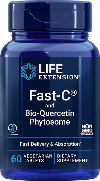 Photos - Vitamins & Minerals Life Extension Fast-C and Bio-Quercetin Phytosome - 60 vegetarian tabs PBW 