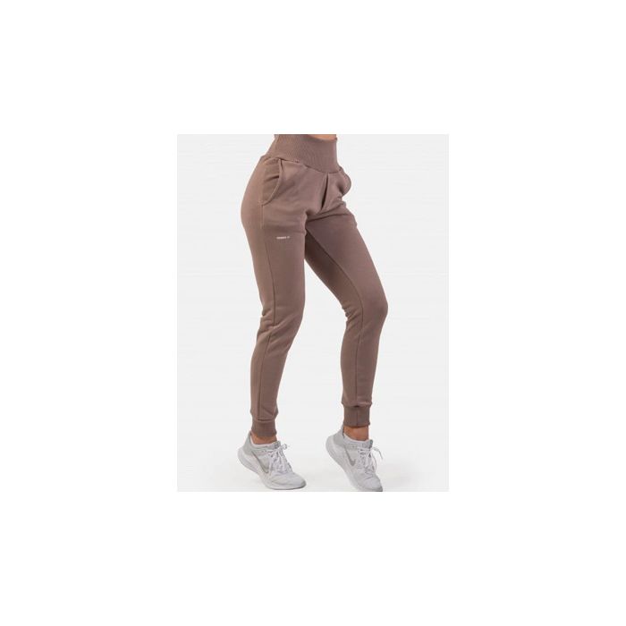 Photos - Vitamins & Minerals Nebbia High-Waist Loose Fit Sweatpants Feeling Good 409 Brown, Small MF-40